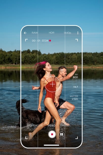 A split-screen showcasing the InShot app on a smartphone, with one side displaying its video editing interface and the other side showing its photo editing capabilities. The video editing interface highlights features like trimming, adding music, and applying filters, while the photo editing side emphasizes tools for adjusting brightness, contrast, and adding stickers or text. The composition aims to convey InShot's dual functionality and ease of use for both video and photo content creation.
