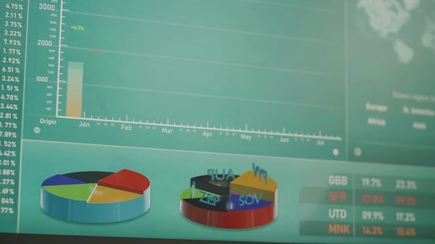 A detailed view of a trend tracking dashboard, showing charts, graphs, and metrics for various TikTok trends. The data is visually appealing and easy to understand, highlighting key indicators of trend performance. The image emphasizes the analytical aspect of trend tracking.