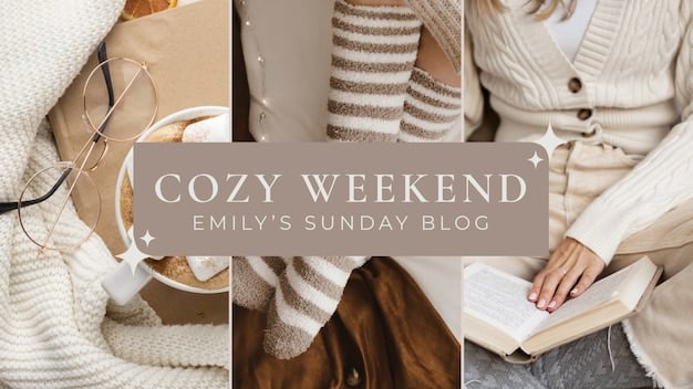 A digital mood board featuring a warm, earthy color palette with images of cozy sweaters, natural landscapes, vintage furniture, and handwritten typography. The mood board evokes a feeling of comfort, nostalgia, and authenticity, representing a potential Instagram style aesthetic.