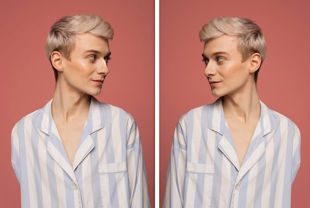 A split-screen showing two different Instagram profiles. On the left, a profile with a disorganized and inconsistent aesthetic. On the right, a profile with a well-curated and cohesive look.