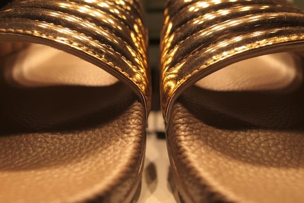 A close-up shot of a pair of Shein sandals, showing the details of the straps and the sole. The image highlights potential imperfections in the stitching and the quality of the materials used.