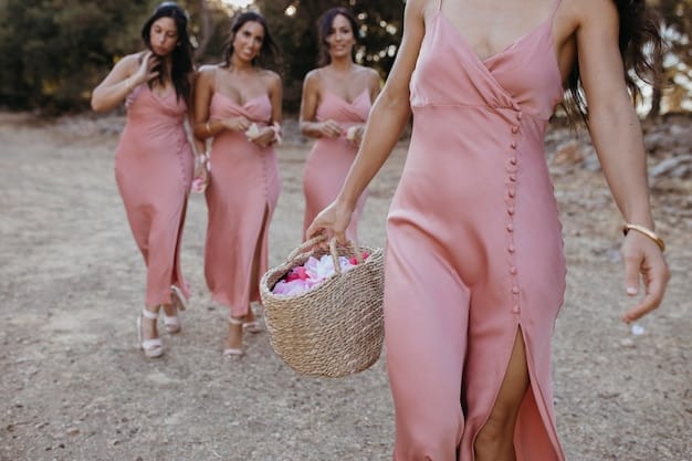 A collage featuring three different Shein wedding guest dresses: a floral midi dress, a satin slip dress, and a lace A-line dress, each paired with complementary accessories.