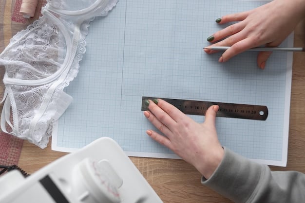 A split image showing a close-up of a Shein dress fabric (left) and a size chart (right) illustrating the importance of checking material quality and measurements before purchasing.