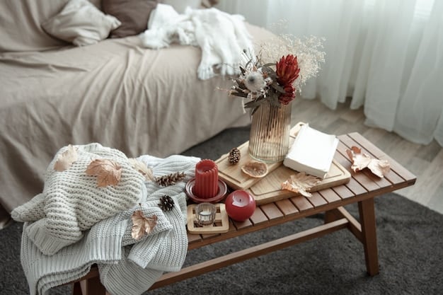 A cozy living room setup featuring Shein home decor items under $30, including decorative throw pillows on a sofa, a stylish vase with flowers on a coffee table, and a set of string lights draped across a wall, creating a warm and inviting atmosphere.