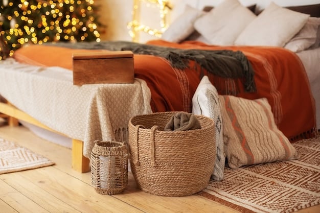 A brightly lit living room featuring several home decor items purchased from Temu, including throw pillows, wall art, and decorative plants. The image showcases how these affordable items can transform a space.