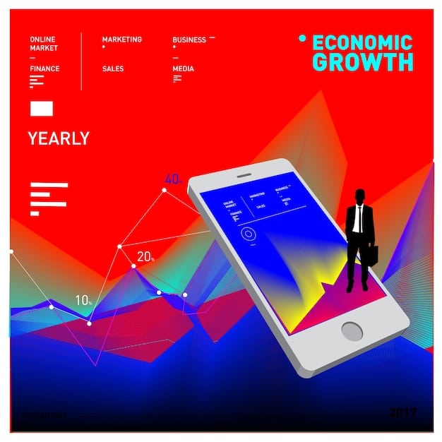 Futuristic illustration showing a smartphone screen projecting interactive holographic elements like shopping carts, educational graphs, and live stream icons, symbolizing TikTok's multi-faceted future.