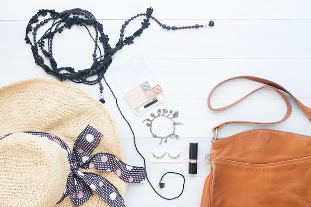 A flat lay of various small fashion accessories from Shein, including delicate necklaces, earrings, scarves, and stylish hair clips, all neatly arranged and appearing under $20, photographed with good lighting to highlight details.