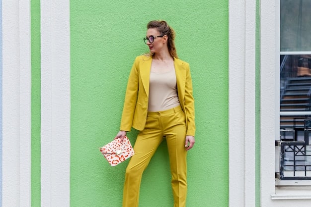 A fashion blogger showcasing different outfits that incorporate chartreuse, demonstrating various color combinations and styles. The image highlights how versatile the color can be and how to style the season's hottest color.