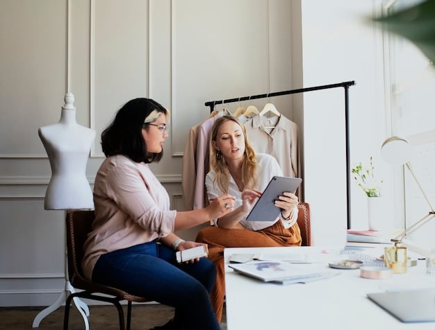 A fashion blogger conducting a virtual styling session with a client, providing style advice through a video call. The image showcases the personalized nature of fashion consulting services and the potential to monetize your fashion blog: 7 strategies US influencers are using to earn $5,000+ per month by offering expertise.