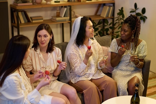 A diverse group of US fashion influencers participating in a supportive group therapy session. A therapist leads the discussion, showing empathy and guidance. Focus on inclusivity and the importance of peer support for US Fashion Influencer Mental Health: Strategies for Managing Stress and Burnout.