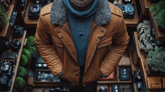 A close-up shot of a well-made, stylish jacket purchased from Amazon with a focus on the fabric texture, stitching, and overall design. The image is used to illustrate the quality that can be found in an Amazon Fashion Haul: Unveiling the Best and Worst Deals of This Month.