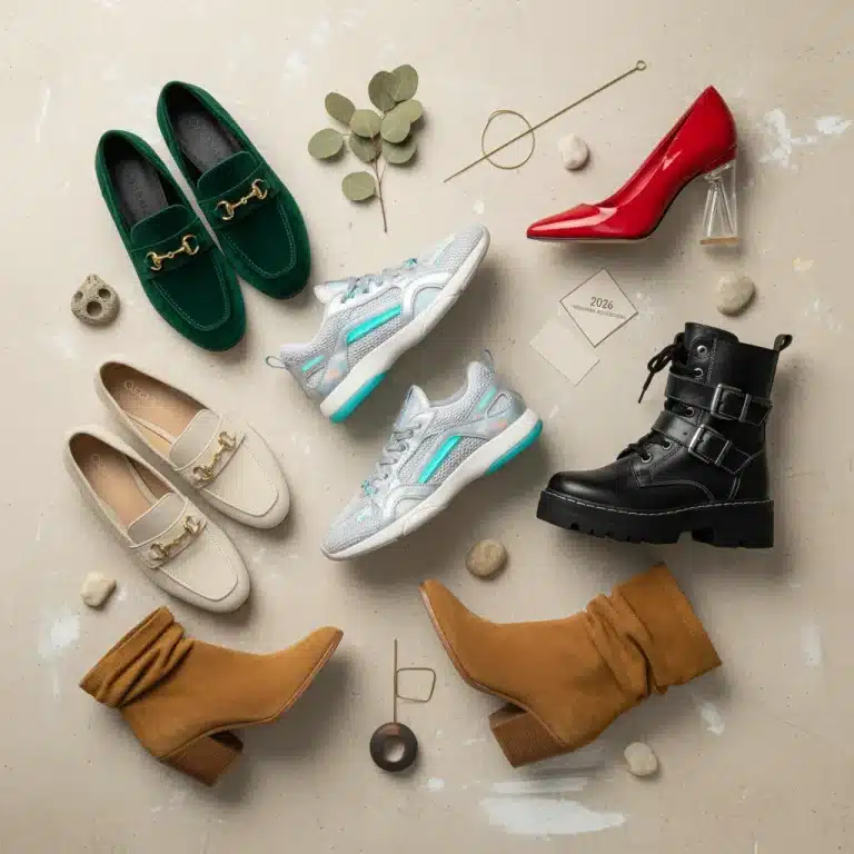 Diverse collection of 2026 footwear styles for a modern wardrobe