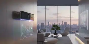Consumer Report: Reviewing 6 New Smart Security Cameras for Home Protection in 2026 Futuristic smart security camera monitoring a modern home interior