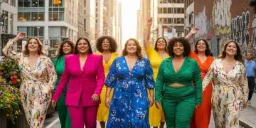 Navigating Plus-Size Fashion in 2026: 5 Empowering Trends for a More Inclusive Wardrobe Diverse plus-size models showcasing 2026 fashion trends with confidence and style.