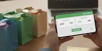 Person comparing prices on a smartphone for smart shopping in 2026